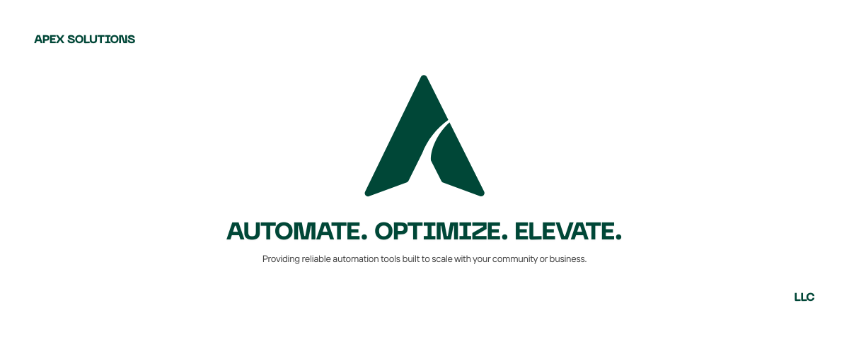 Apex Solutions LLC light banner